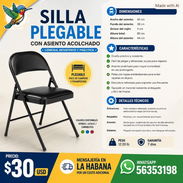 SILLA PLEGABLE CON ASIENTO ACOLCHADO - Img 56843764
