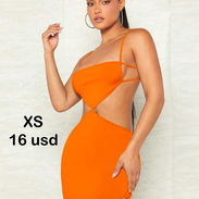 Vestido Naranja Corto talla xs - Img 56077666