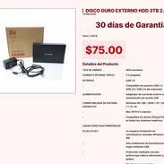 DISCO DURO EXTERNO HDD 3TB 2.0 VPT#-0113 - Img 55219660