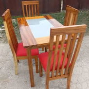 Comedores de Madera. Mesa + Sillas. ENVÍO GRATIS!!! - Img 57883215