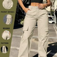Pantalón cargo, beige, talla S - Img 56904330