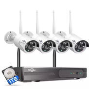 Sistemas de cámaras de Seguridad//CCTV Hiseeu 4 cámaras//IP66//Visión Nocturna//Nuevo - Img 50258133