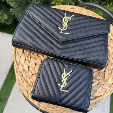 Bolsos YSL Clutch Blanco Negro Set Chevron – ¡Oferta Especial! – ¡Mejores precios y calidad conmigo! - 4/4