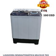 Lavadora semiautomática milexus 7 kg en oferta - Img 52550216