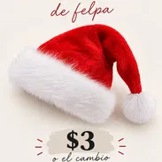 Gorros de Navidad de felpa - Img 57951536