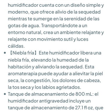 Everiz - Humedificador antigravedad con pantalla reloj LED 🌐 - 7/8