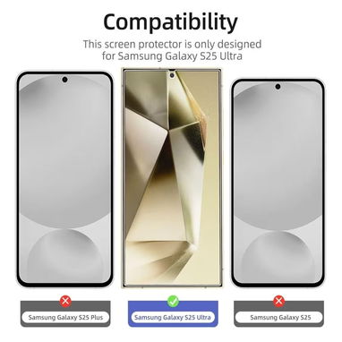 ☎️53544655 🛵 Entrega Disponible ⭐NEW'C Protector de Pantalla para Samsung Galaxy S25 Ultra (Pack de 3) ⭐ - Img 123828866