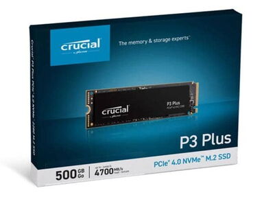 Ultra m.2 500 GB Crucial P3 Plus PCIe 4.0 Gen 4 Hasta 5000 MB/s..Ni hago cambios - Img main-image