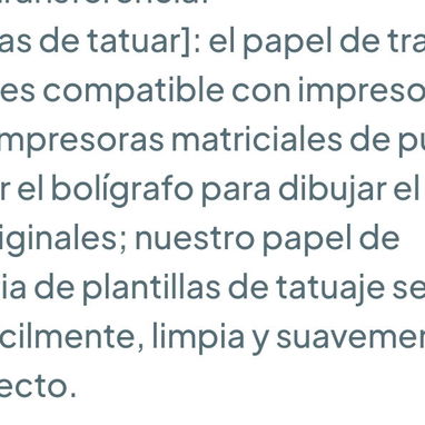 Papel de Transferencia de Tatuajes iTari A4 - 35 Hojas, Plantilla para tatuaje 🌐 39.49 USD - 3/3