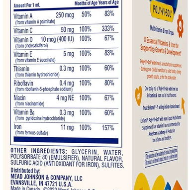 Polivisol con hierro y vitamina para bebe de 50 ml 8000 cup - 2/3