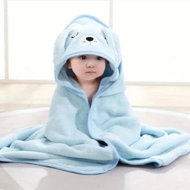 Toalla de baño con gorro de microfibra súper absorbente para bebé 5000 cup - Img 121694612