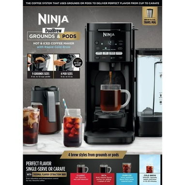Cafetera Ninja DualBrew para Café Molido y Cápsulas K-Cup, Caliente y Frío - Img 124951584