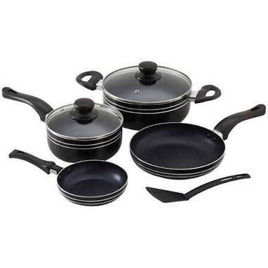 Juego de ollas de 9 piezas 🍳 Excelente calidad ⚡ Fácil de limpiar y cocinar gracias a su recubrimiento anti-adherente🚀 - 4/5