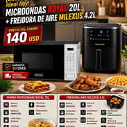 🏷️ EL 2 EN 1 🏷️ COMBO DE MICROONDAS ROYAL + FREIDORA DE AIRE MILEXUS. MENSAJERIA CON FACTURA Y GARANTIA. 📲 54833699 - Img 56566472
