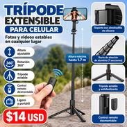 TRÍPODE EXTENSIBLE PARA CELULAR - Img 58006412