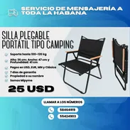 🏕️ SILLA PLEGABLE PORTÁTIL TIPO CAMPING - Img 55228293
