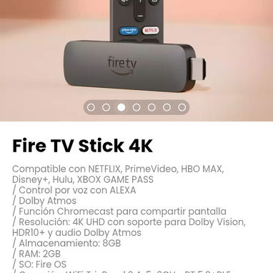 Fire TV Stick 4K. Control por voz con ALEXA. Nuevo - Img 112614988