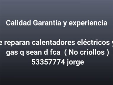Se reparan calentadores eléctricos y d gas no criollos - Img main-image-45450332
