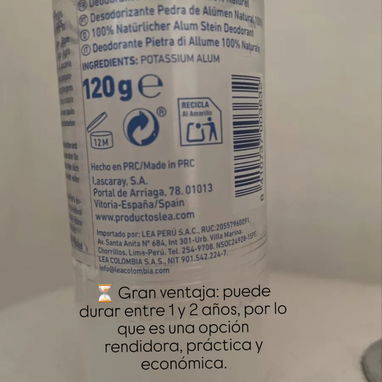 🌿 Piedra de Alumbre Natural ✨ desodorante unisex, natural, ecológico... sin riesgos para la salud - Img 117099100