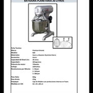 Mezcladora industrial de 20 litros - Img 45544009
