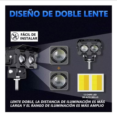 NEBLINEROS BILEDS 12-24V DOBLE COLOR. - 2/5