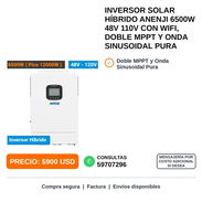 INVERSOR SOLAR HÍBRIDO ANENJI 6500W 48V - Img 58444696