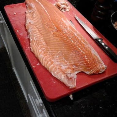 SALMON AHUMADO !!!!!!!!!! - 2/3