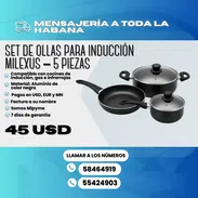 SET DE OLLAS PARA INDUCCION MILEXUS 5 PCS - Img 56805687