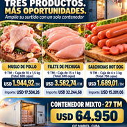 Contenedor mixto salchichas, muslo, pechuga - Img 58317587