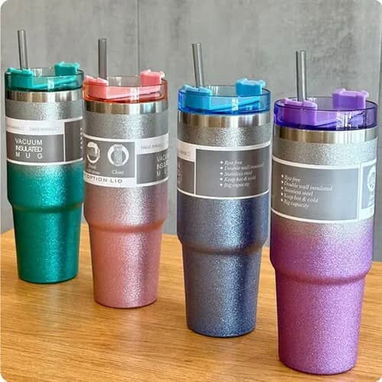 🌺Vaso térmico escarchado 20 onz / 600ml /15 usd🌺 - Img 122562967