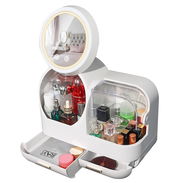 **Organizador Grande de Maquillaje con Espejo LED y Ventilador Integrado** - Img 56753159