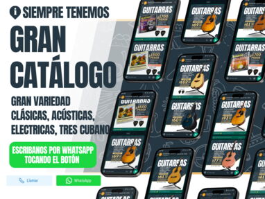 GUITARRAS HABANA!!! Tres Cubano Guitarra GUITARRA Electroacústica  Guitarras Acústicas Acero - Img 58324274