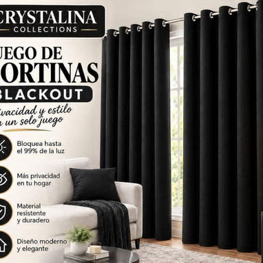 Juego Cortinas Crystalina – Elegancia Clásica - 2/3
