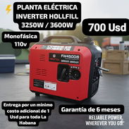 PLANTA ELÉCTRICA SILENCIOSA\INVERTER HOLLFILL 3250W / 3600W, Garantía de 6 meses, Entrega por un mínimo costo adicional - Img 52422937