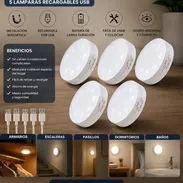 ✨💡 Pack de 5 Lámparas LED Recargables con Sensor de Movimiento - Img 55848051