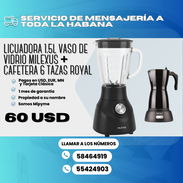 🍹 BATIDORA - LICUADORA + CAFETERA ELECTRICA 🔴 ROJO 🌑 NEGRO 💲60 USD - Img 54539881