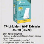 TP-LINK - Mesh - Extender - Amplificador de Rango WiFi - AC750 - Modelo RE220- DUALBAND - Img 55439181
