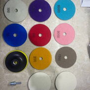 Set de 10 discos/Plaquetas de pulido endiamantados de 4¨ para pulir mármol, hormigón, granito, cerámica y piedras. - Img 45508372