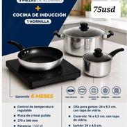 Cocina De Inducción + Juego De Cazuelas - Img 57664252