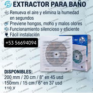 Extractor De Baño / Ventilador De Baño / Extractor Centrífugo / Extractor Axial / Apurador De Aire - Img 57173232