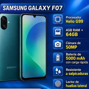 o mn ✨ Galaxy F07 💾 4 GB de RAM + 64 GB ¿Quieres un Samsung con buena batería, +52 998 461 0056 - Img 57734407