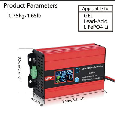 Controlador Solar MPPT de 1200 W para paneles solares en Triciclos. - Img 125518406