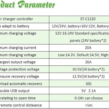 Controlador de carga solar pwm 12/24v 20 amp con domicilio incluido en municipios céntricos de la habana - Img 121285255
