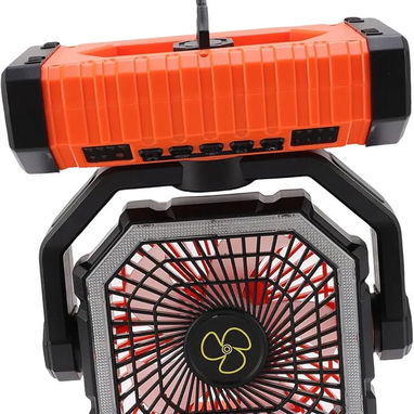 VENTILADOR PORTÁTIL RECARGABLE CON LUZ LED INTEGRADA y CONTROL REMOTO. - Img 123223173