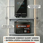 Kit inversor híbrido Sumry + batería Humsienk 12v 100 ah - Img 55140331