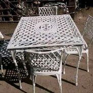 MESAS DE ALUMINIO DE 4 SILLAS PARA PATIOS Y TERRAZAS - Img 55477353