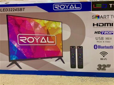 Smart TV Royal de 32” HDMI USB  BLUETOOTH  WIFI •aplicaciones incorporadas:  -Netflix  -Youtube  -Spotify •Puedes conect - Img main-image-45722914