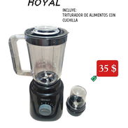Licuadora/Batidora ROYAL 1.5 L ( INCLUYE TRITURADOR DE ALIMENTOS CON CUCHILLA ) - OFERTA COMBO - - Img 56997544