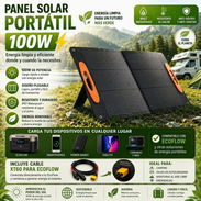 Panel solar portable 100 watt perfecto para Estación de energia - Img 57157668
