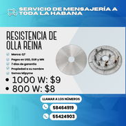 ⚡ RESISTENCIA DE OLLA 800 W — $8.00 USD ⚡ RESISTENCIA DE OLLA 1000 W — $9.00 USD - Img 56703072